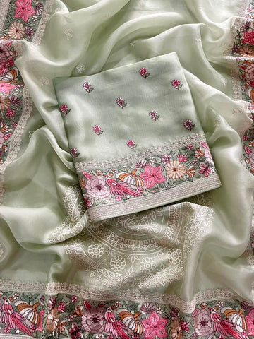Pure Organza Silk Kurta