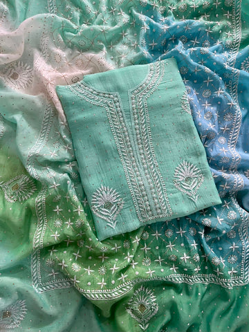 Ombré Chikankari