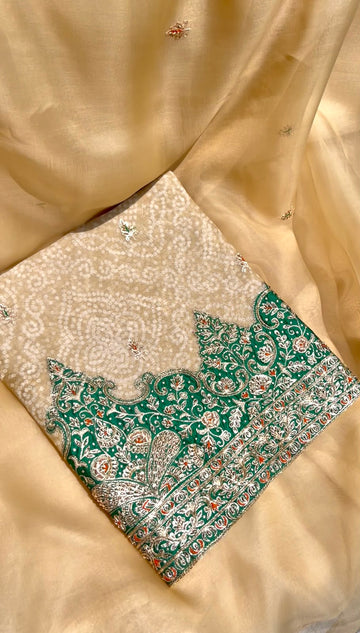 Organza Silk Bandhani