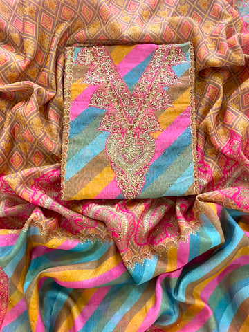 Vibrant Mulmul Chanderi