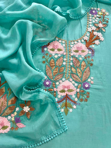 Pure Mulmul Chanderi Kurta