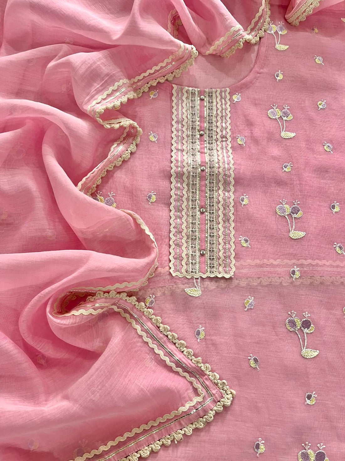 Delicate Mulmul Chanderi
