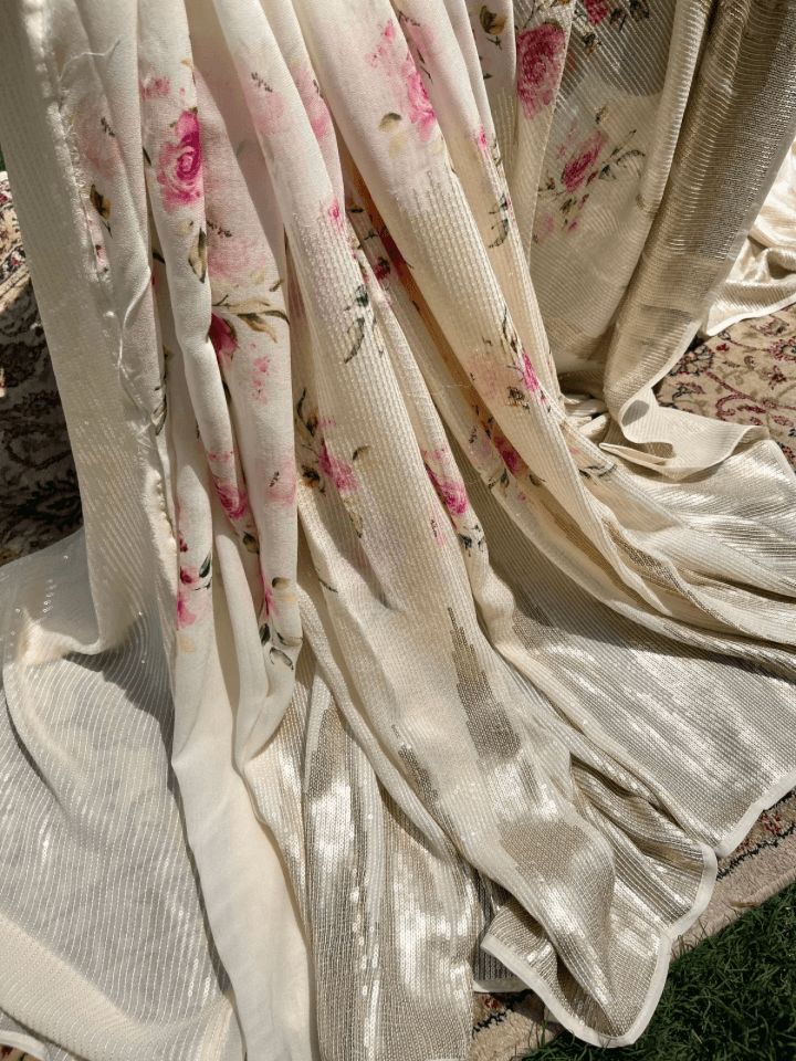 SITAARA ~ Floral Sequins Saree