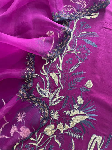 Exclusive Gold Applique Work