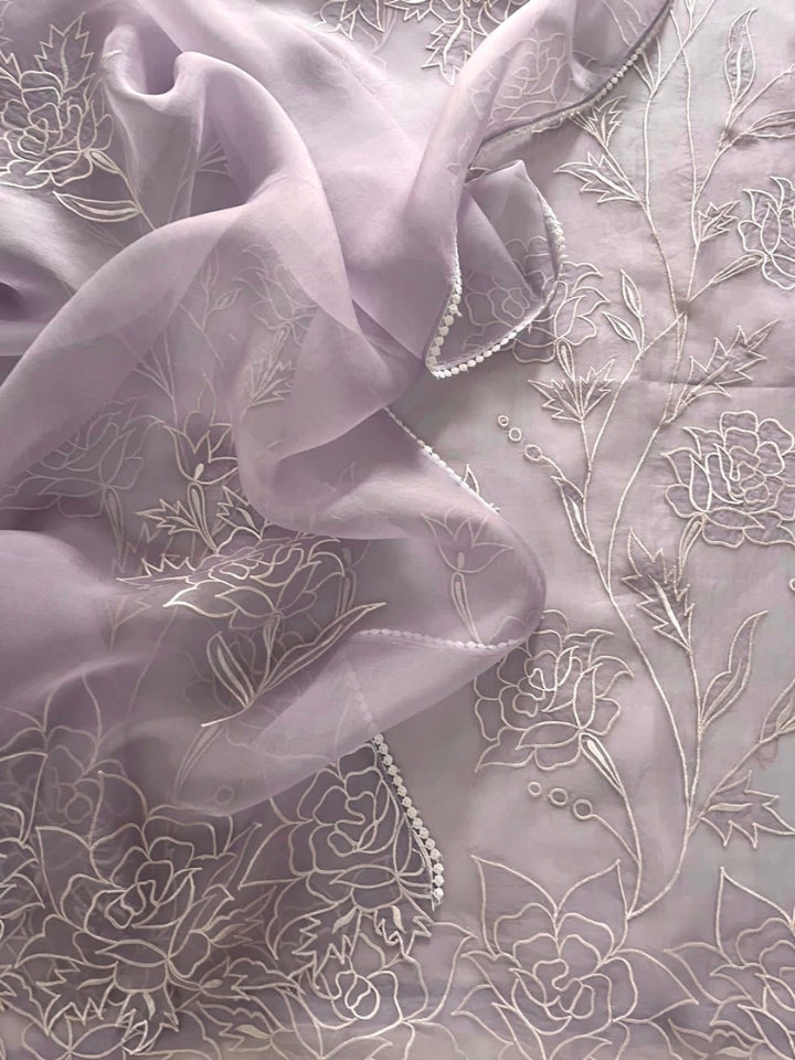  Organza Applique Work