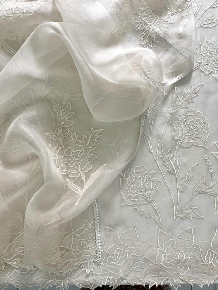 Organza Applique Work
