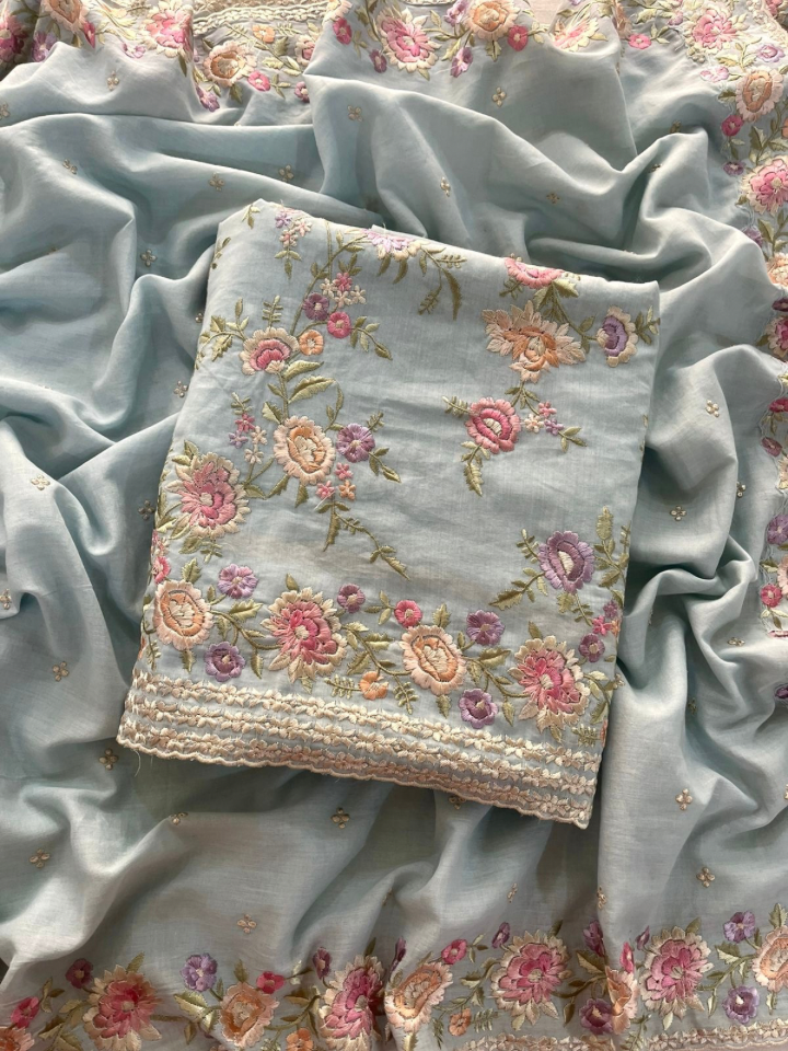 Mulmul Parsi Embroidery Set