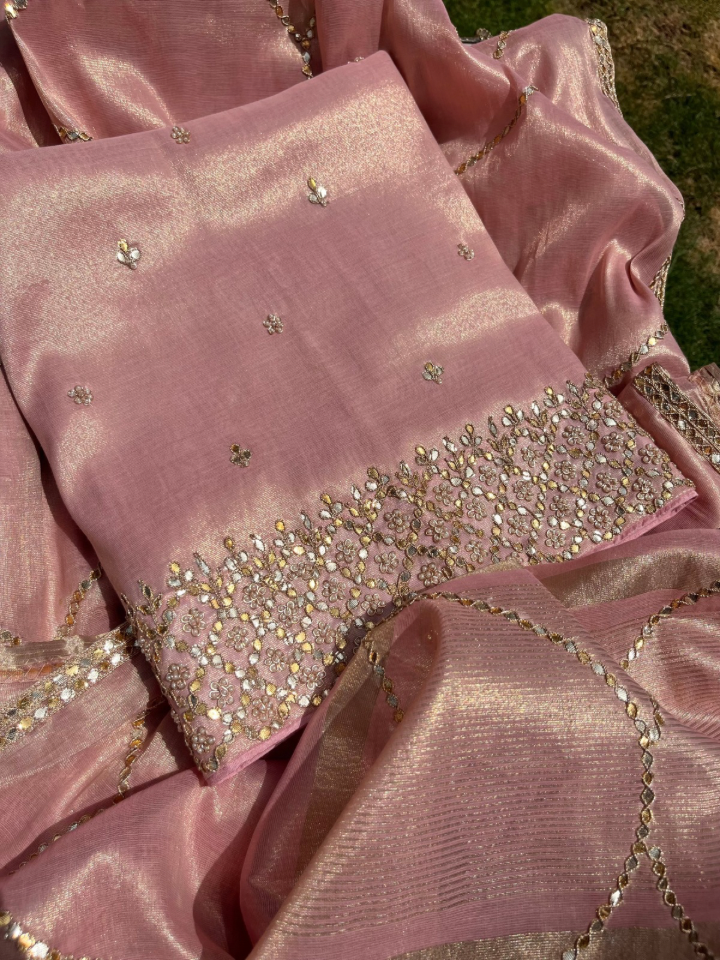 Tissue Silk ~ Gotta Patti Handwork