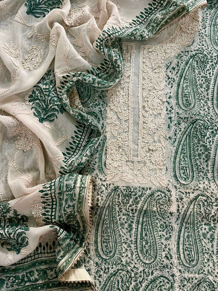 Chinon Chiffon~ French Knot Handwork