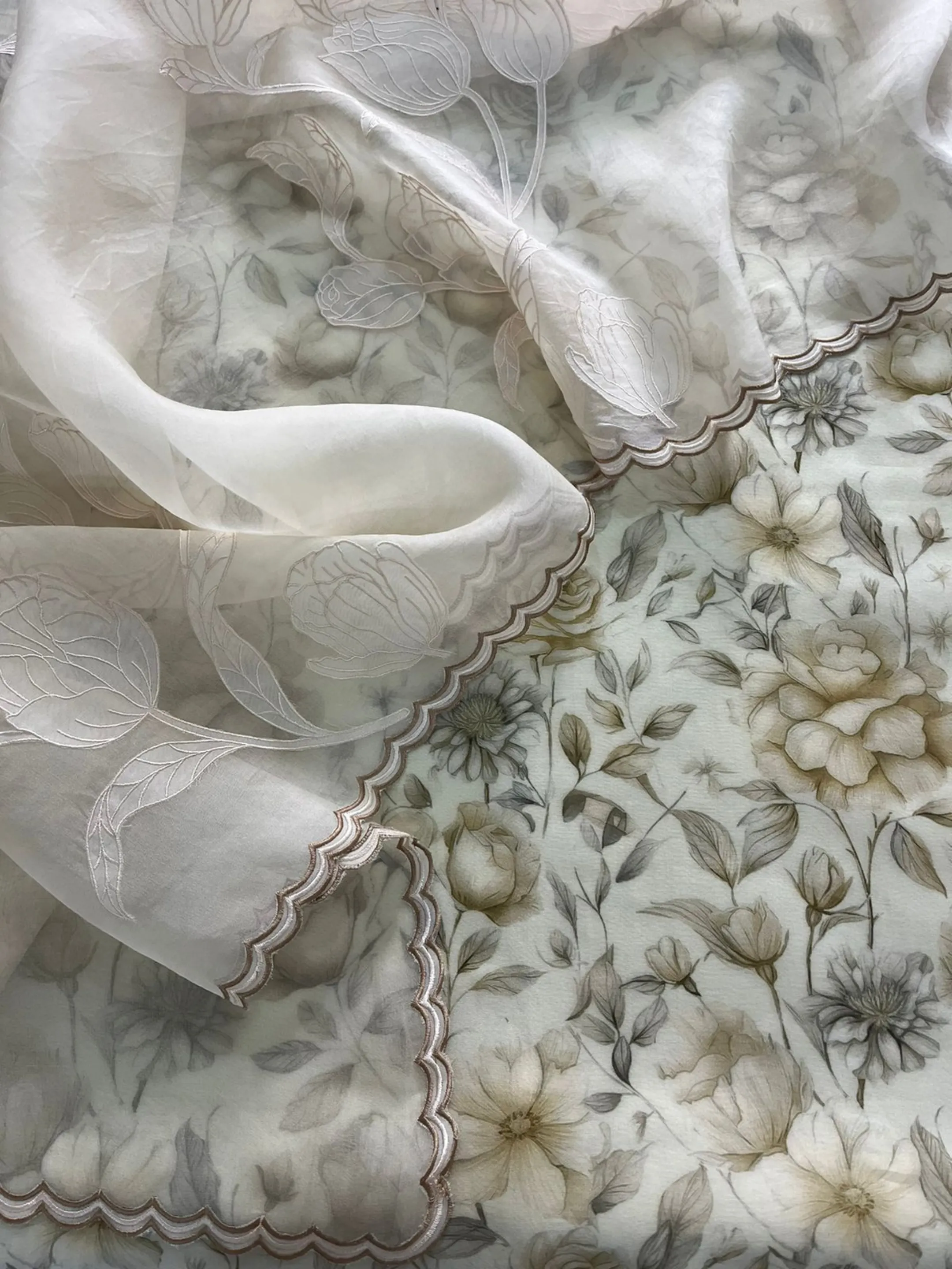 Floral Applique Work