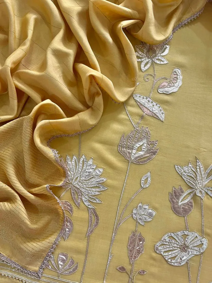 Exclusive Gold Appliqué Work
